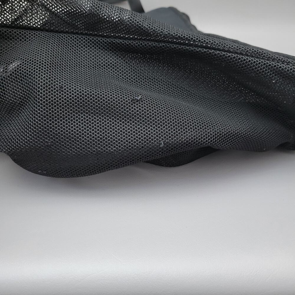 Vtg Y2k Nike Mesh See Through Backpack Black 4 Po… - image 6